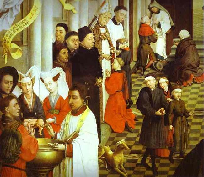 Rogier van der Weyden Sacraments Altarpiece Norge oil painting art